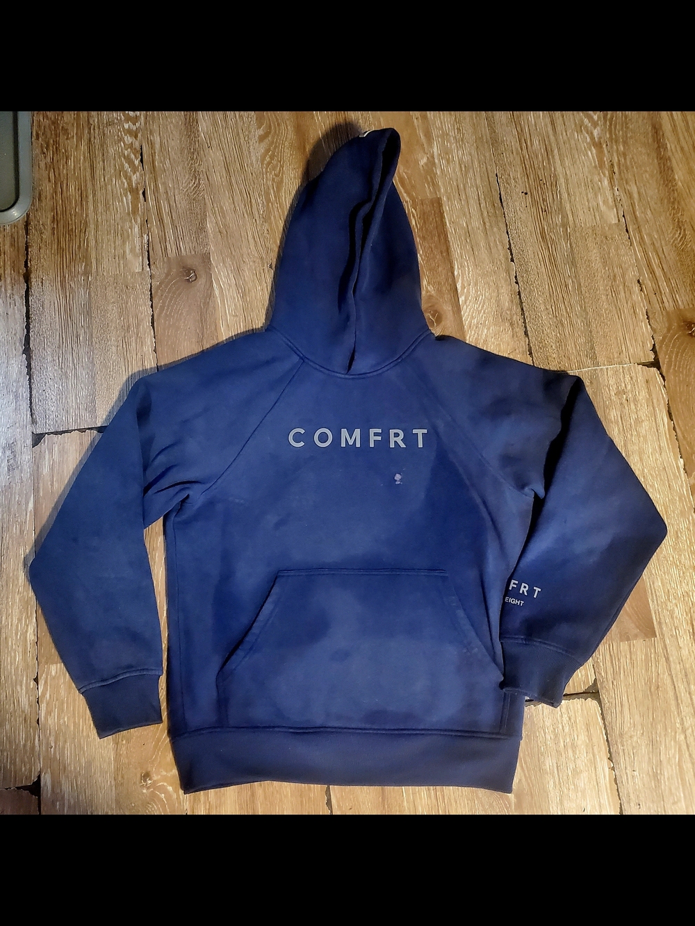 Unisex Navy Comfrt Heavywieght Oversized Hoodie Sweatshirt